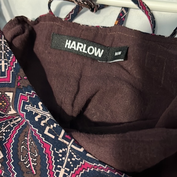 Harlow purple geometrical patterned asymmetrical beach dress - Picture 7 of 9